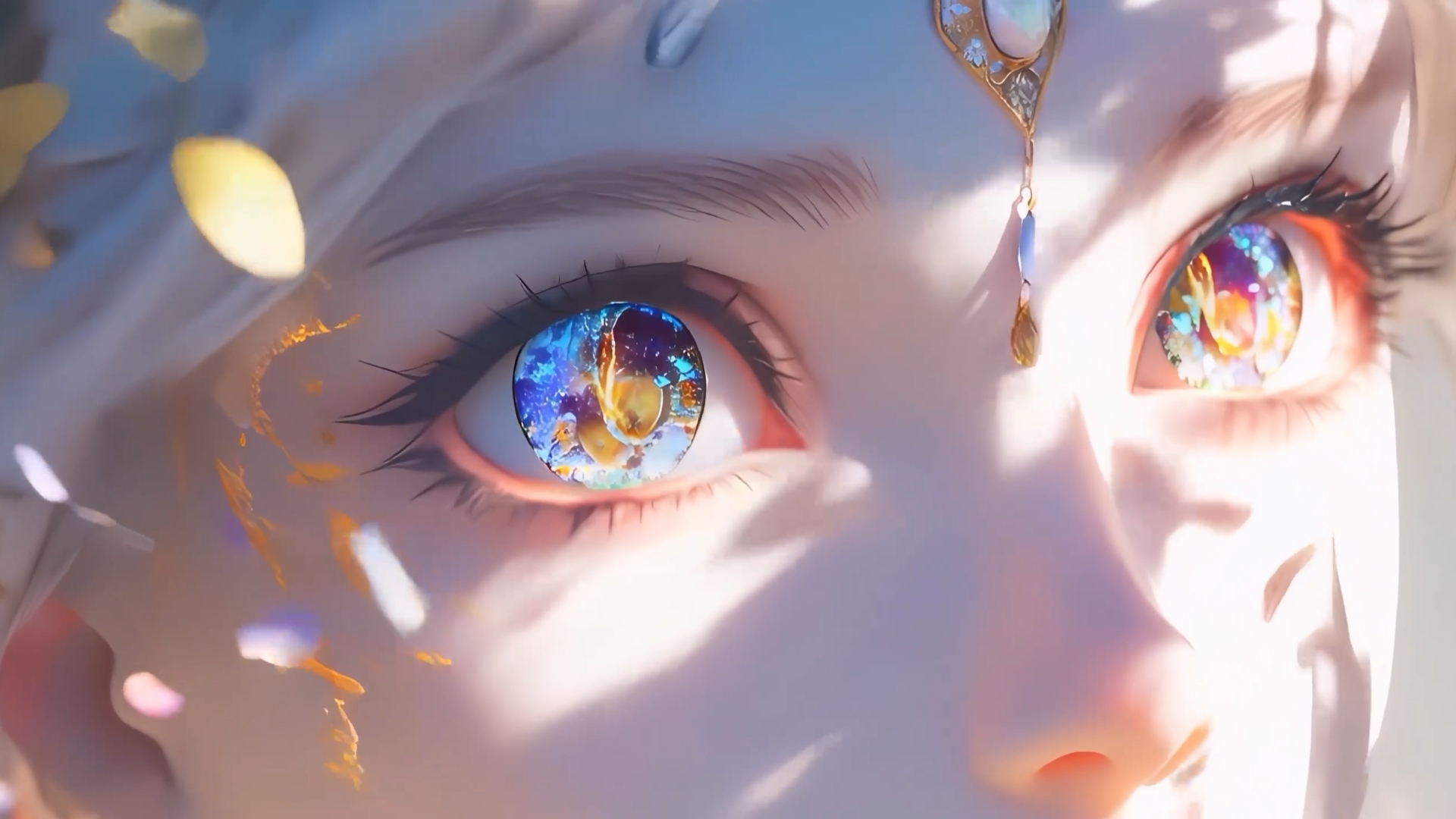 动态壁纸丨古风少女·梦幻眼眸 唯美二次元动态电脑壁纸