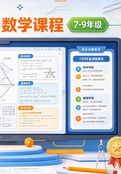 2026年新版梁老师初中数学课程（7-9年级）