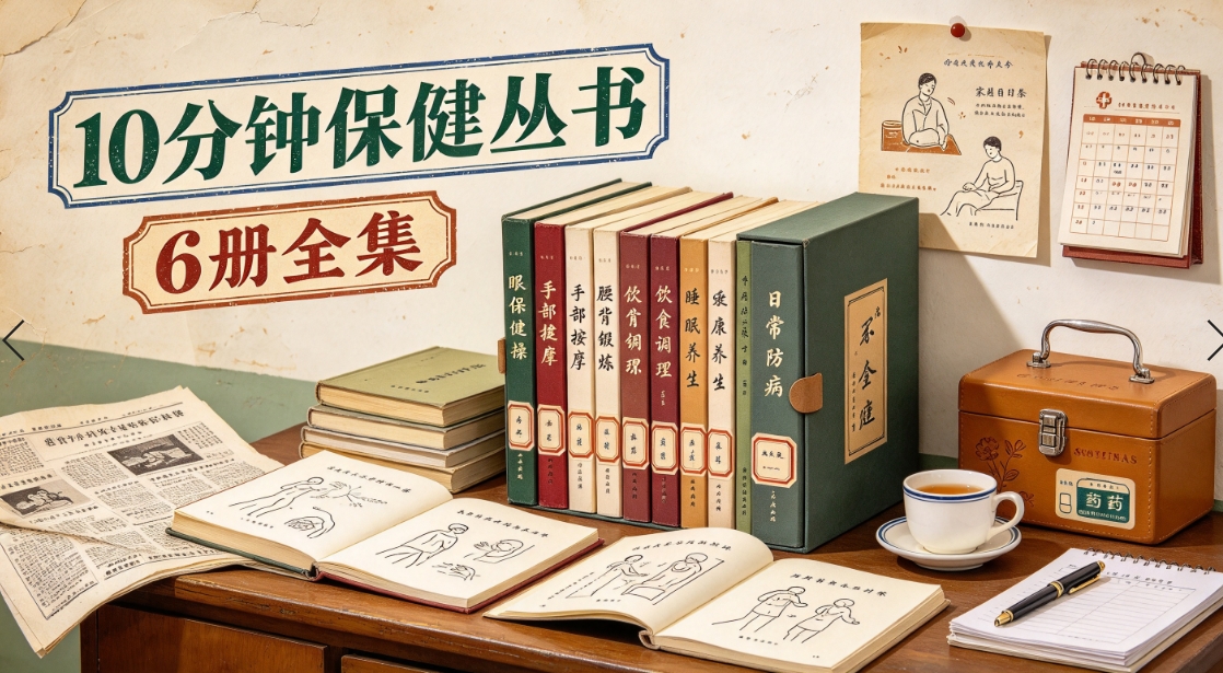 《10分钟保健丛书》6册全集，90年代经典实用保健老书书单！