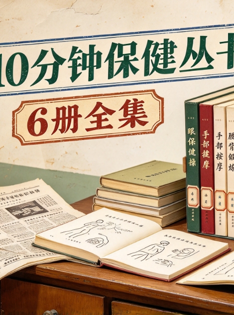 《10分钟保健丛书》6册全集，90年代经典实用保健老书书单！